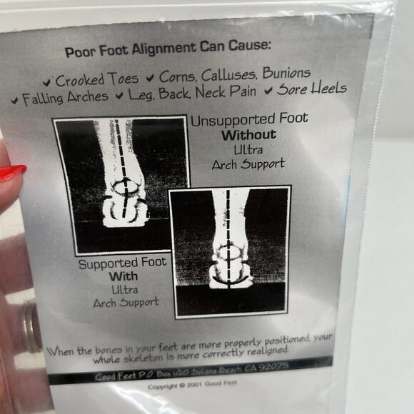 The Good Feet Store Insert Ultra Size 2 Arch Support Align All Shoe Sizes - Picture 3 of 12